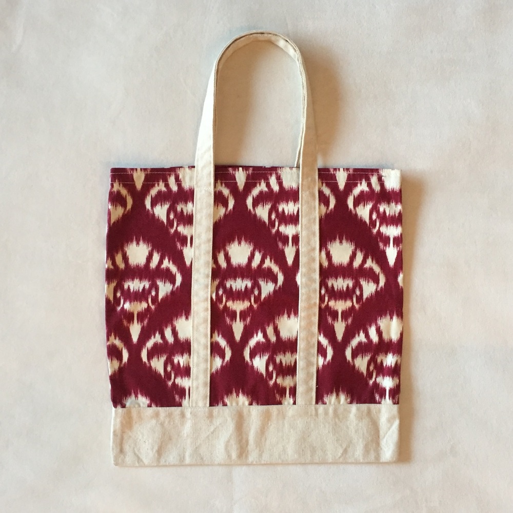 Oscar de la Renta Ikat-print Cotton Tote Bag